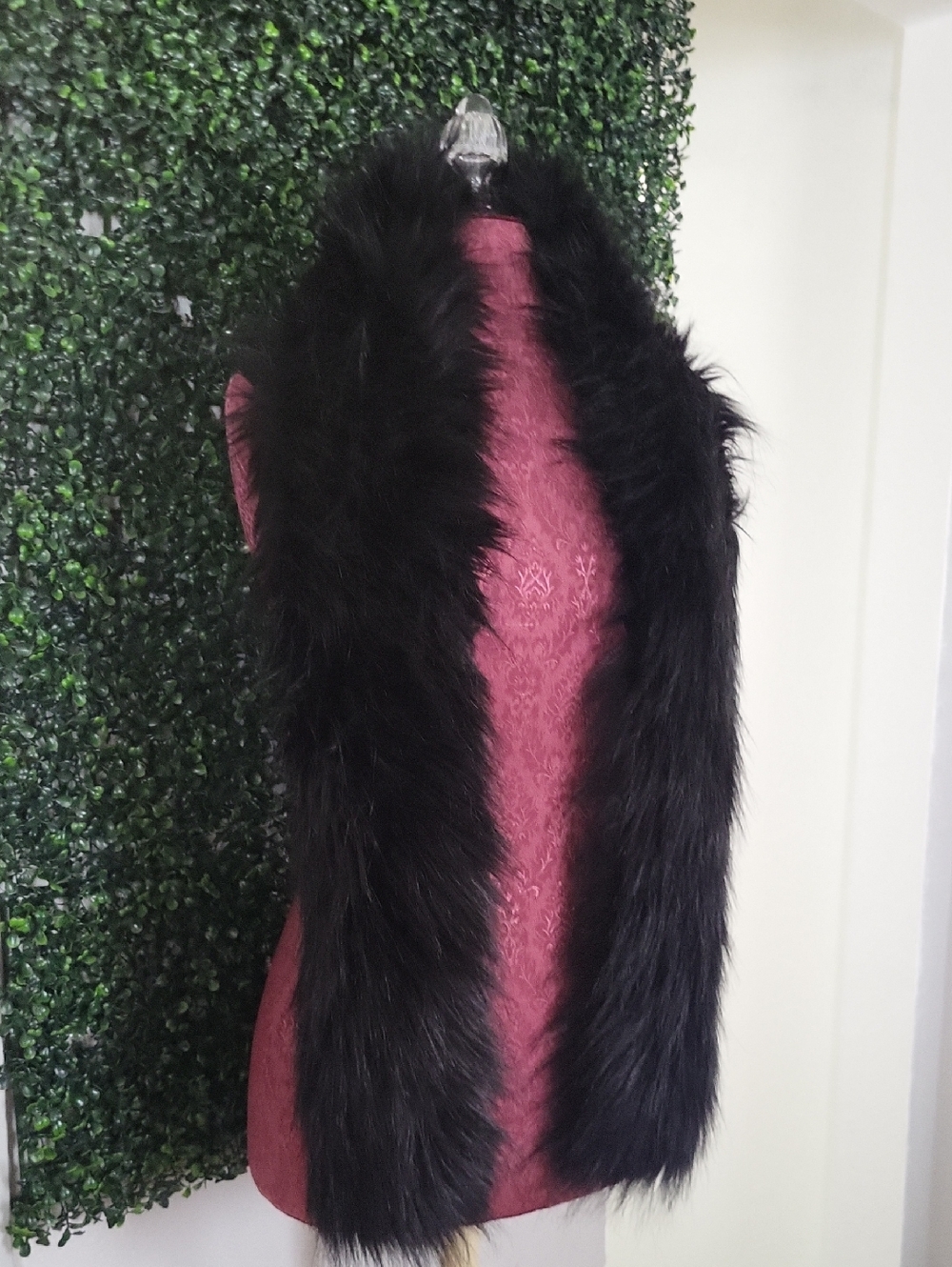 a new day Black Faux Fur Fashion Scarf